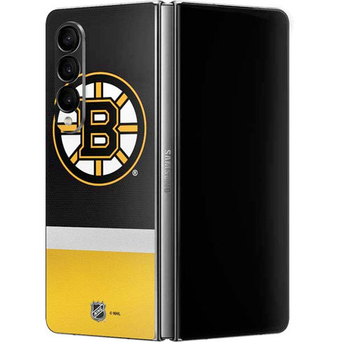 NHL Boston Bruins Jersey Galaxy Z Fold4 5G Skin
